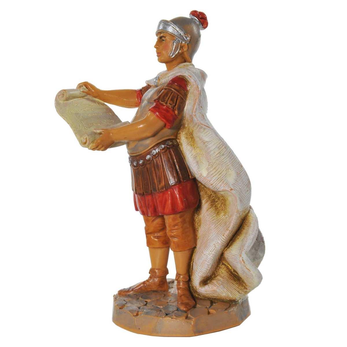 Statua cm.12 Soldato Romano con Pergamena | Fontanini