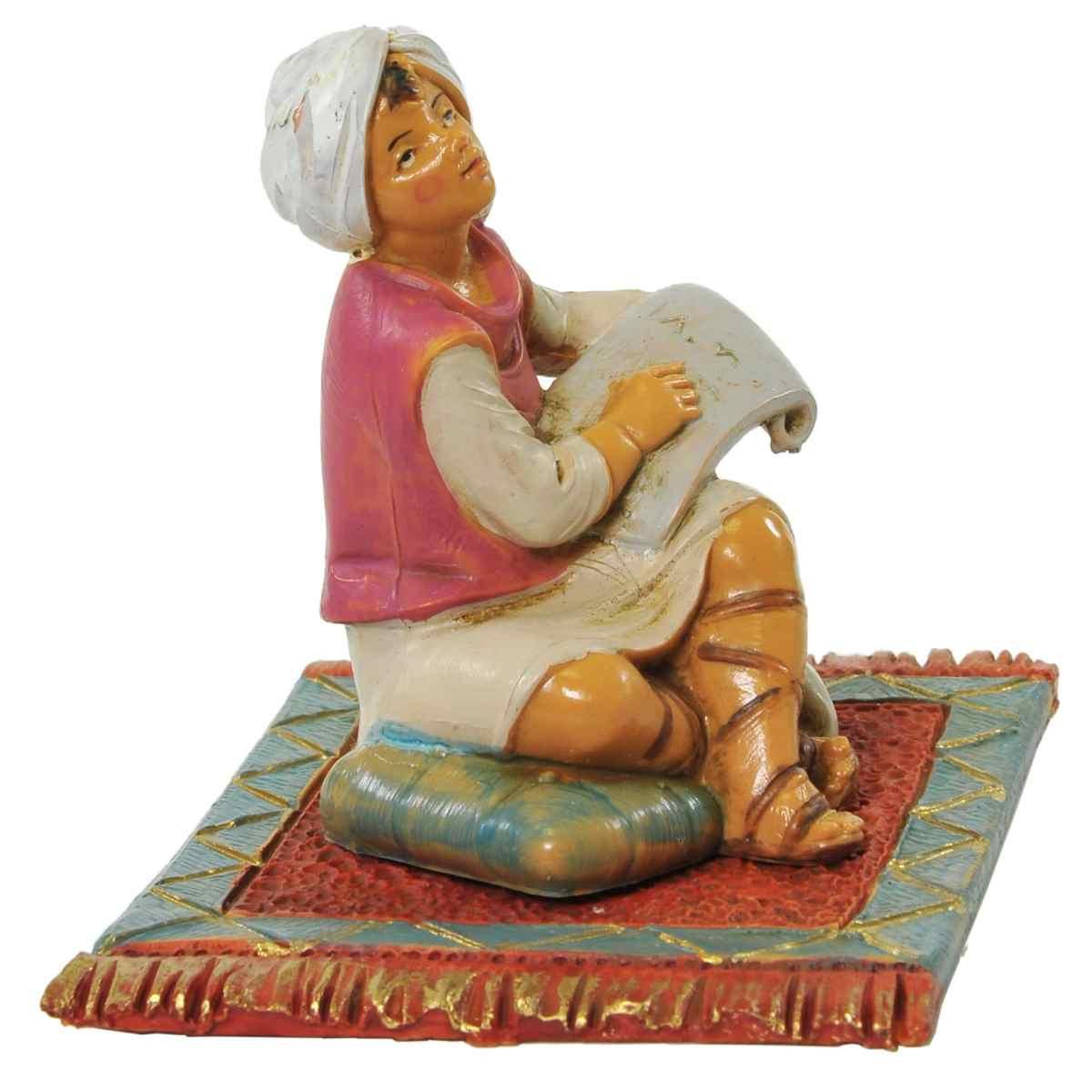 Statua cm.12 Pastorello Seduto sul Tappeto | Fontanini