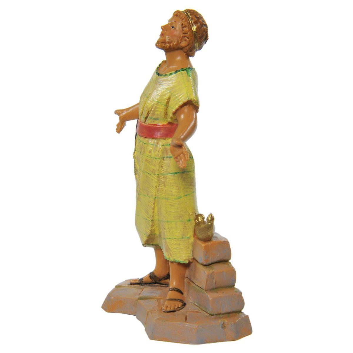 Statua cm.12 Pastorello con Mattoni e Chiavi | Fontanini