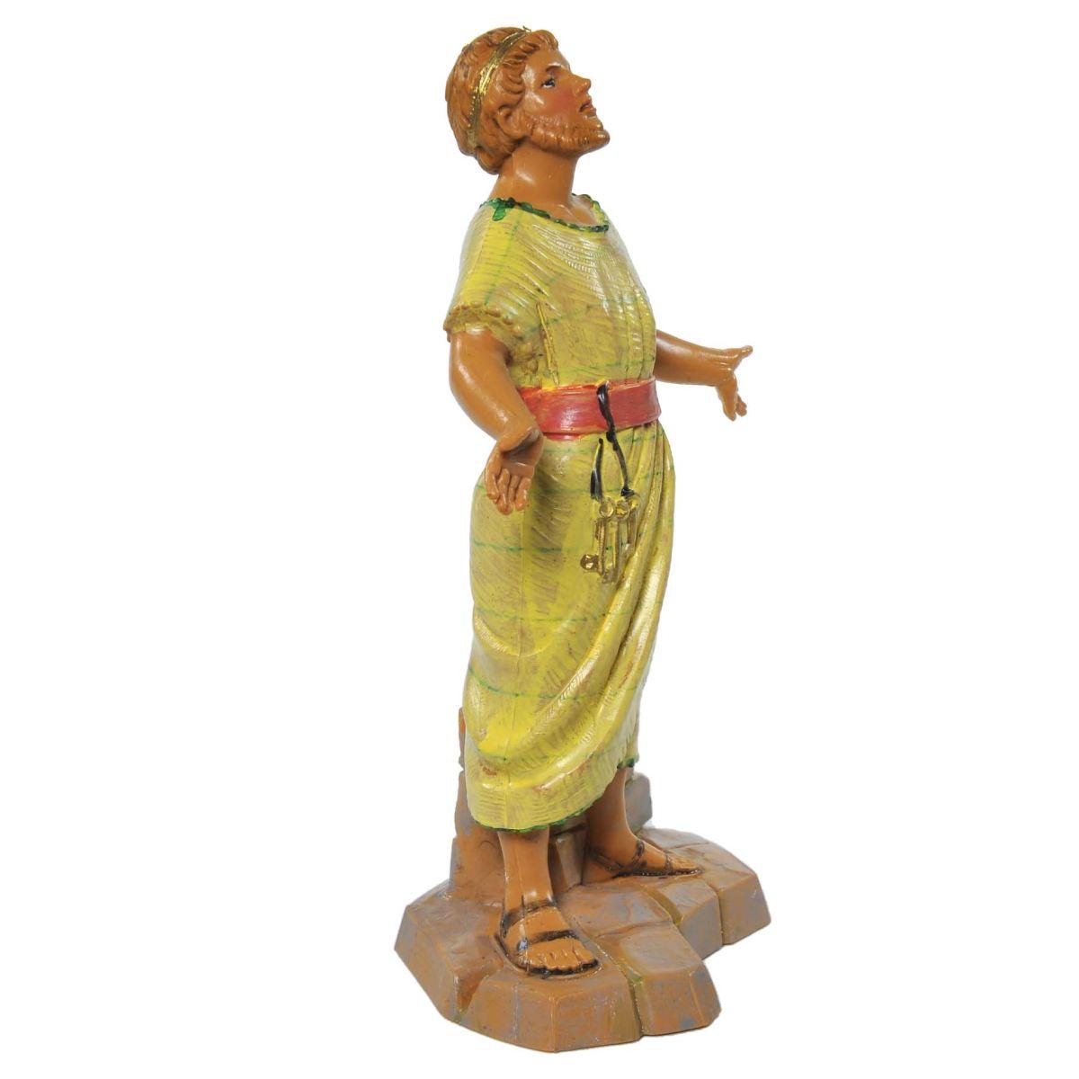 Statua cm.12 Pastorello con Mattoni e Chiavi | Fontanini