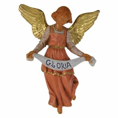 Statua cm.12 Angelo con Abito Rosa da Appendere cm.9x4xH13 | Fontanini