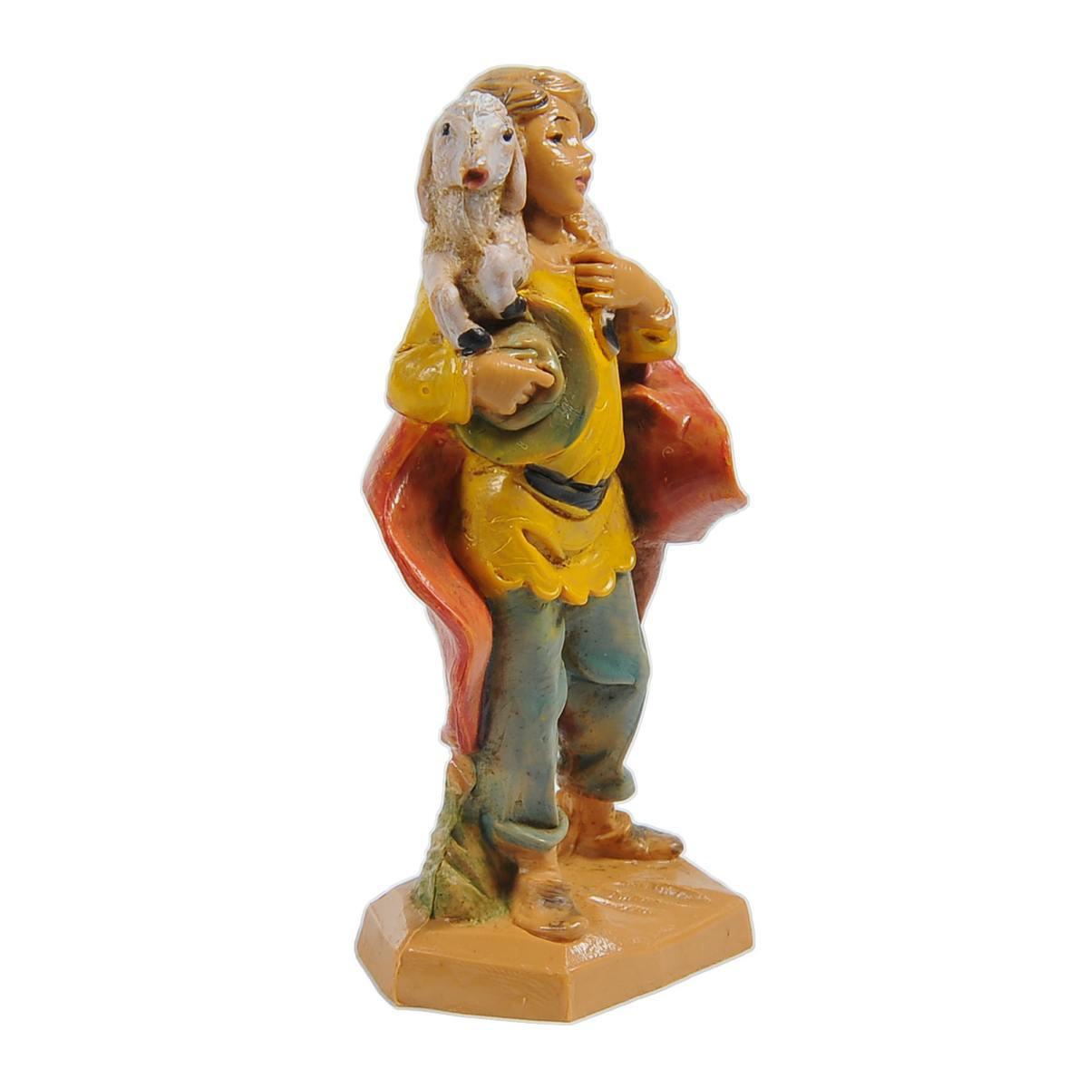 Statua cm.6,5 Pastore con Pecora sulle Spalle | Fontanini