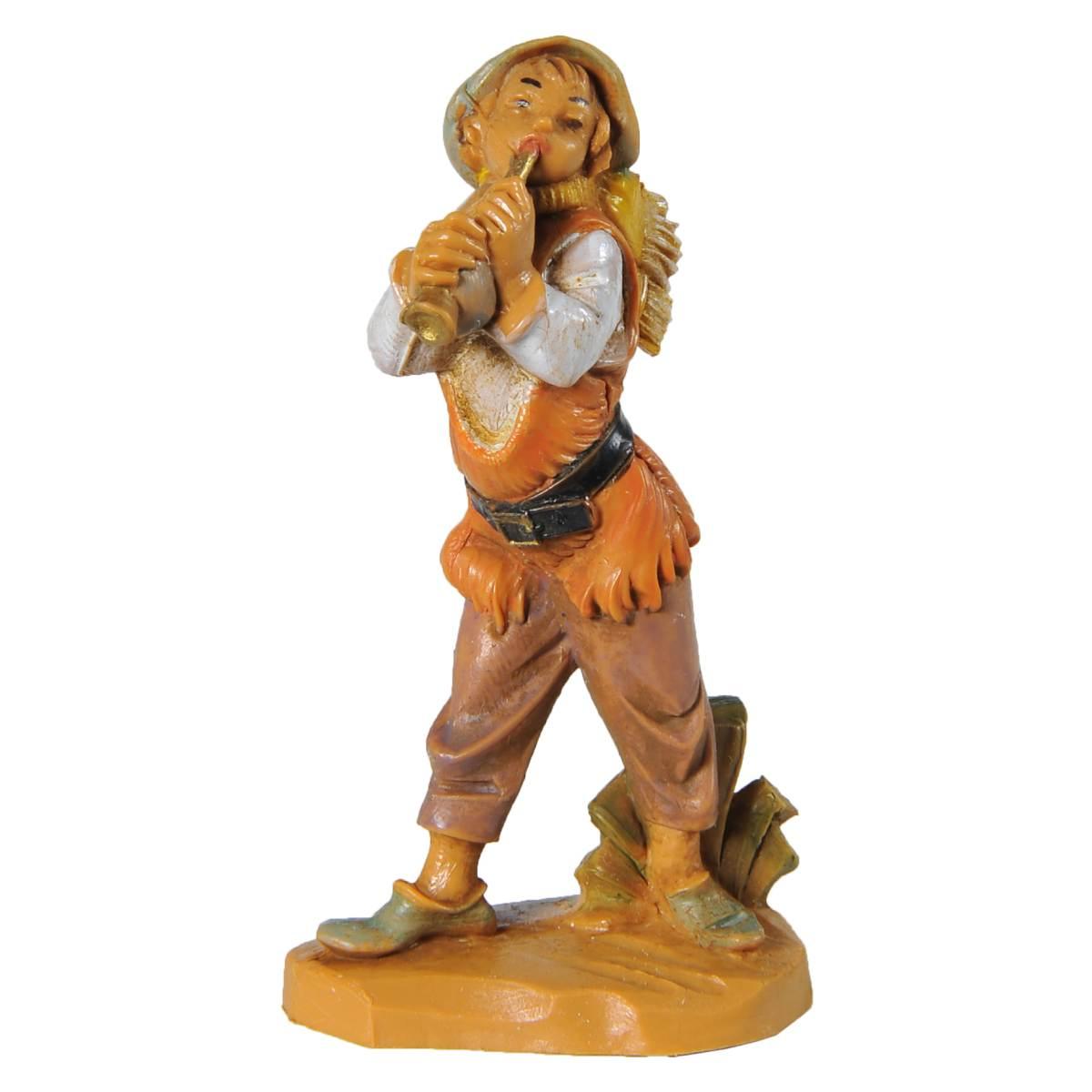 Statua cm.6,5 Pastore con Flauto | Fontanini