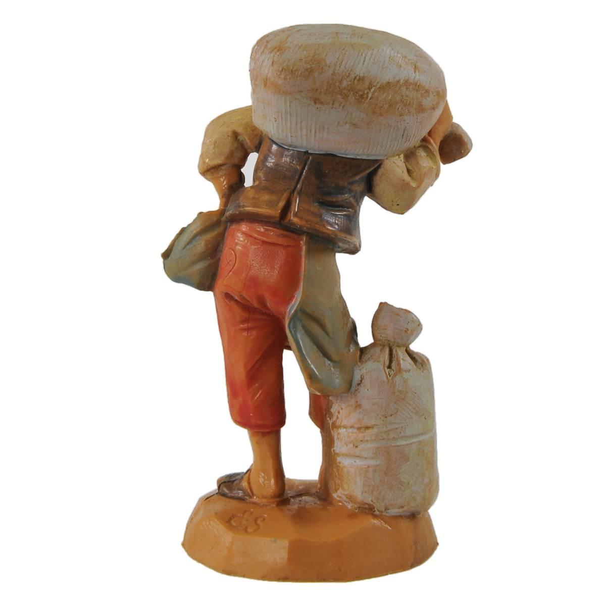 Statua cm.6,5 Pastore con Sacco in Spalla | Fontanini