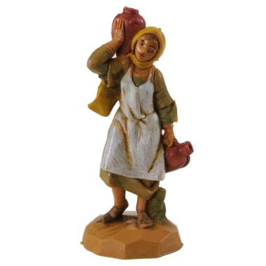 Statua cm.6,5 Pastorella con Brocche | Fontanini