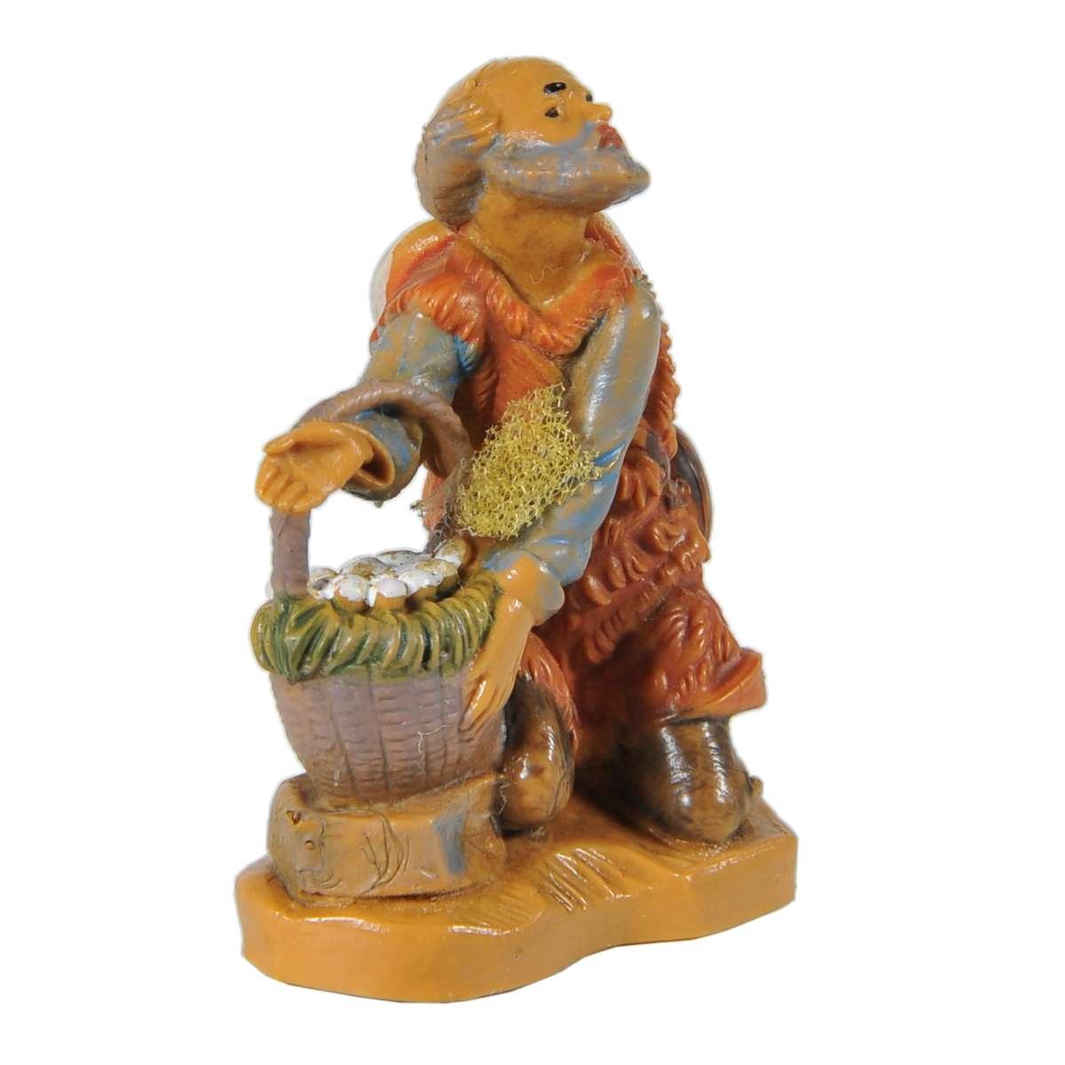 Statua cm.6,5 Pastore con Uova | Fontanini