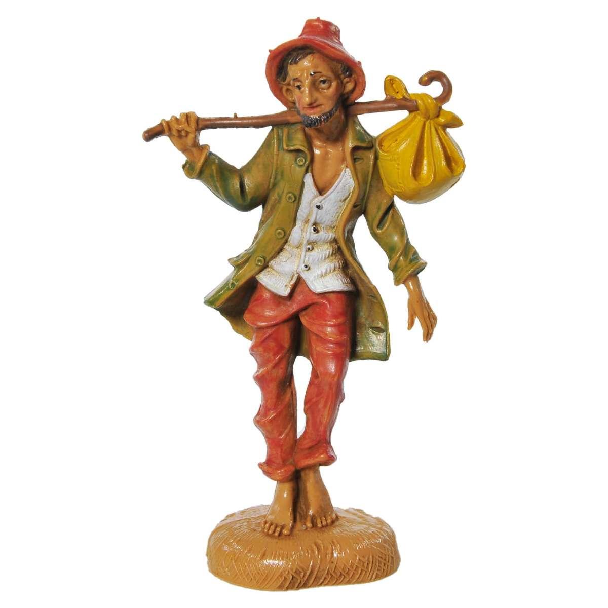 Statua cm.10 Pastore con Fardello | Fontanini