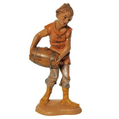 Statua cm.10 Pastore con Botte | Fontanini