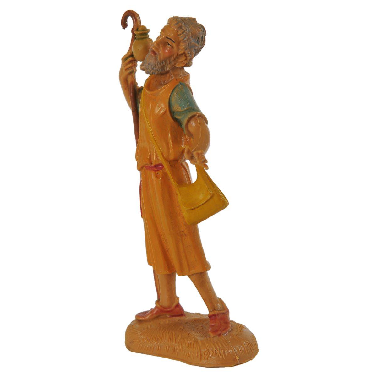 Statua cm.10 Pastore con Bastone | Fontanini