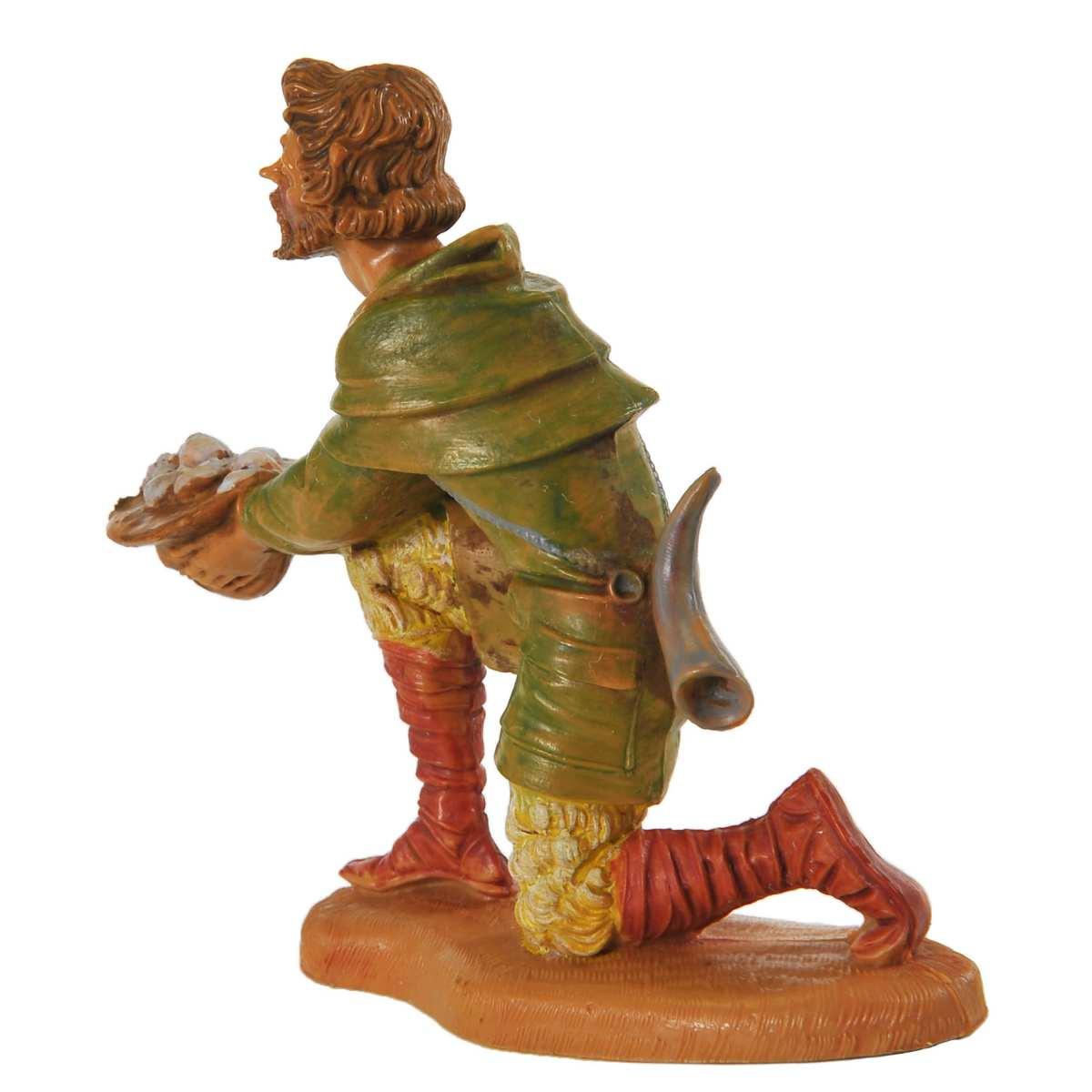 Statua cm.10 Pastore con Cappello in Ginocchio | Fontanini