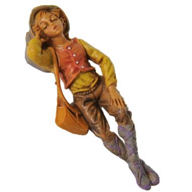 Statua cm.10 Pastore Sdraiato a Terra | Fontanini