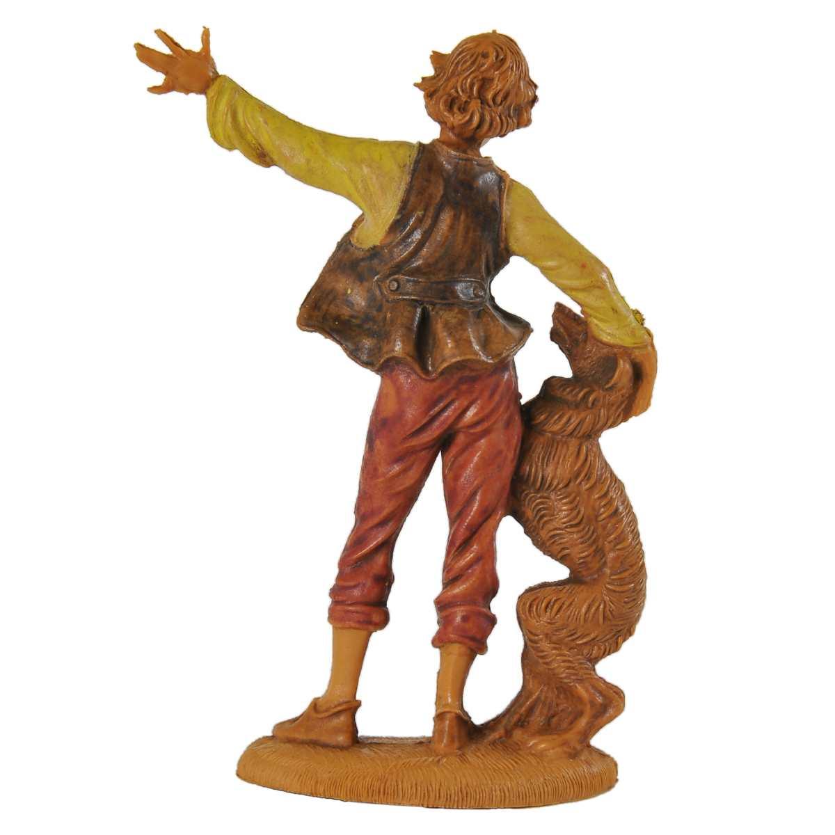 Statua cm.10 Pastore con Cane | Fontanini