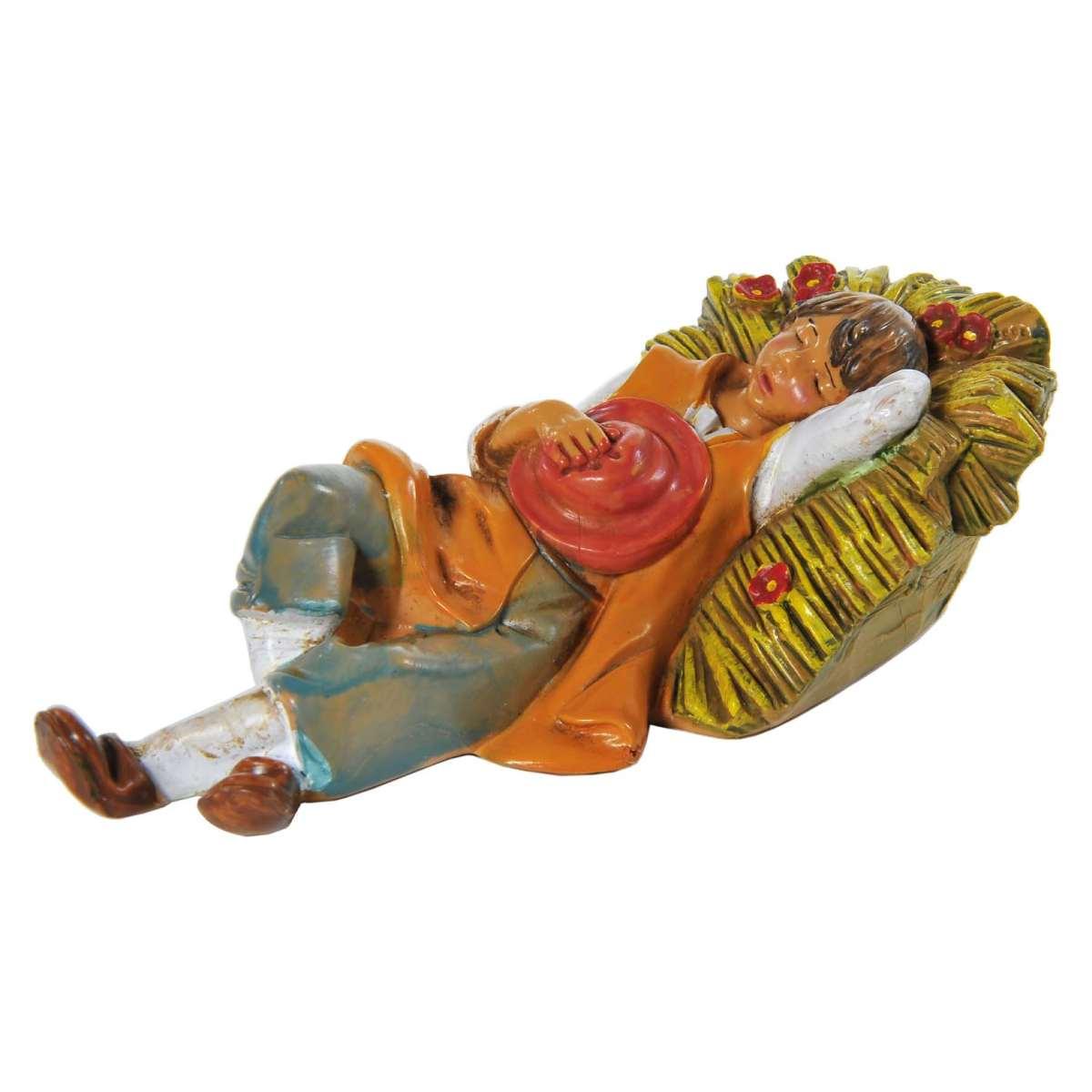 Statua presepe 12 cm pastore dormiente