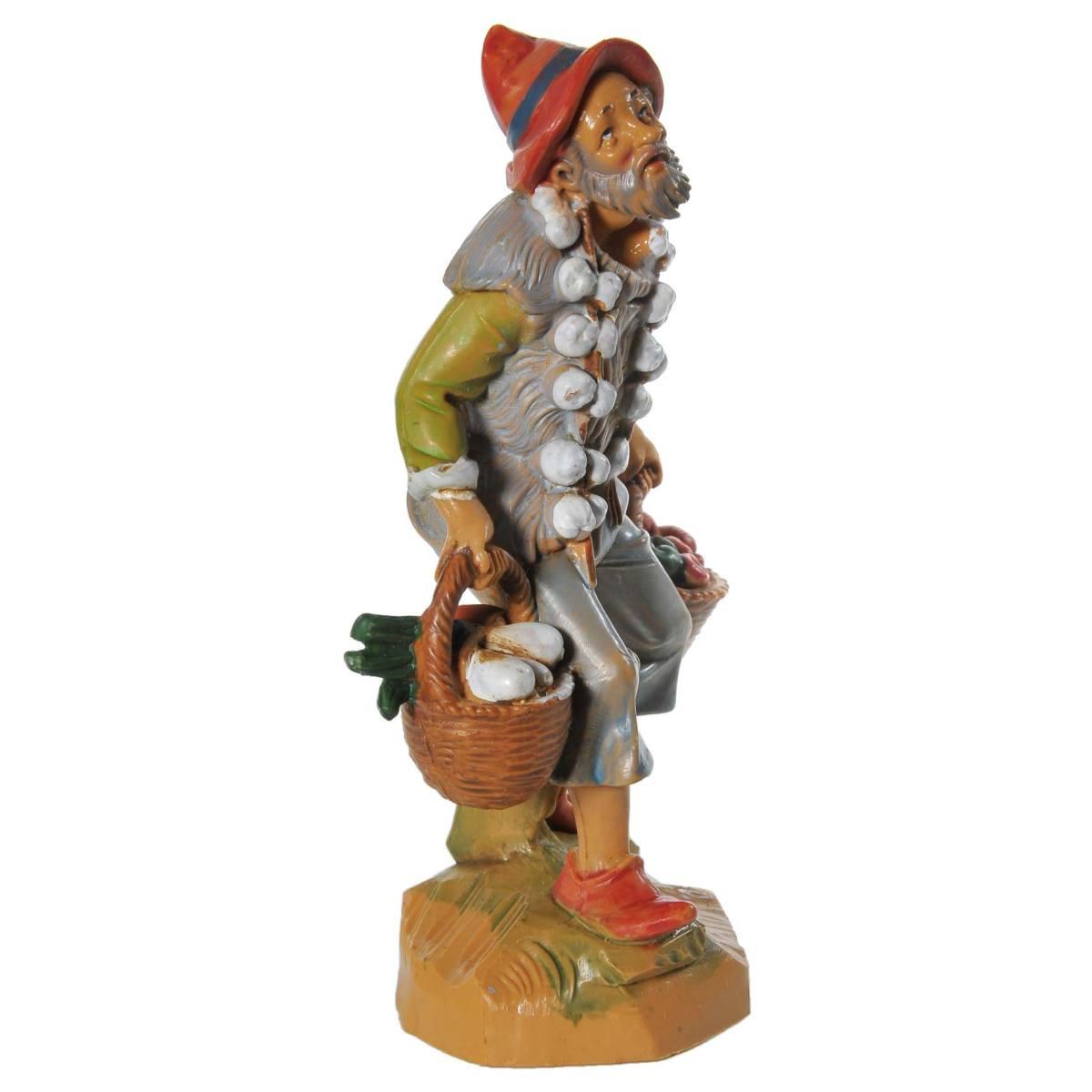 Statua cm.12 Pastore con Ortaggi | Fontanini