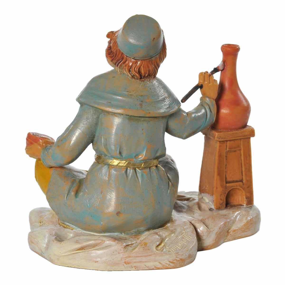 Statua cm.12 Pastore Seduto che Dipinge | Fontanini