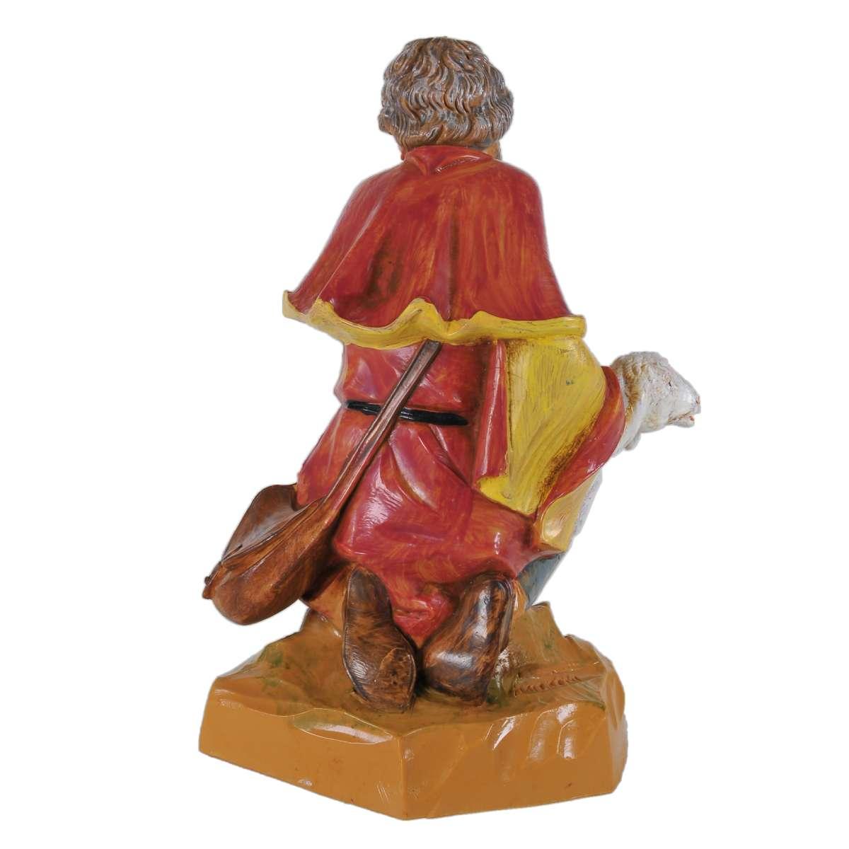 Statua cm.19 Pastore Inginocchiato con Pecora | Fontanini