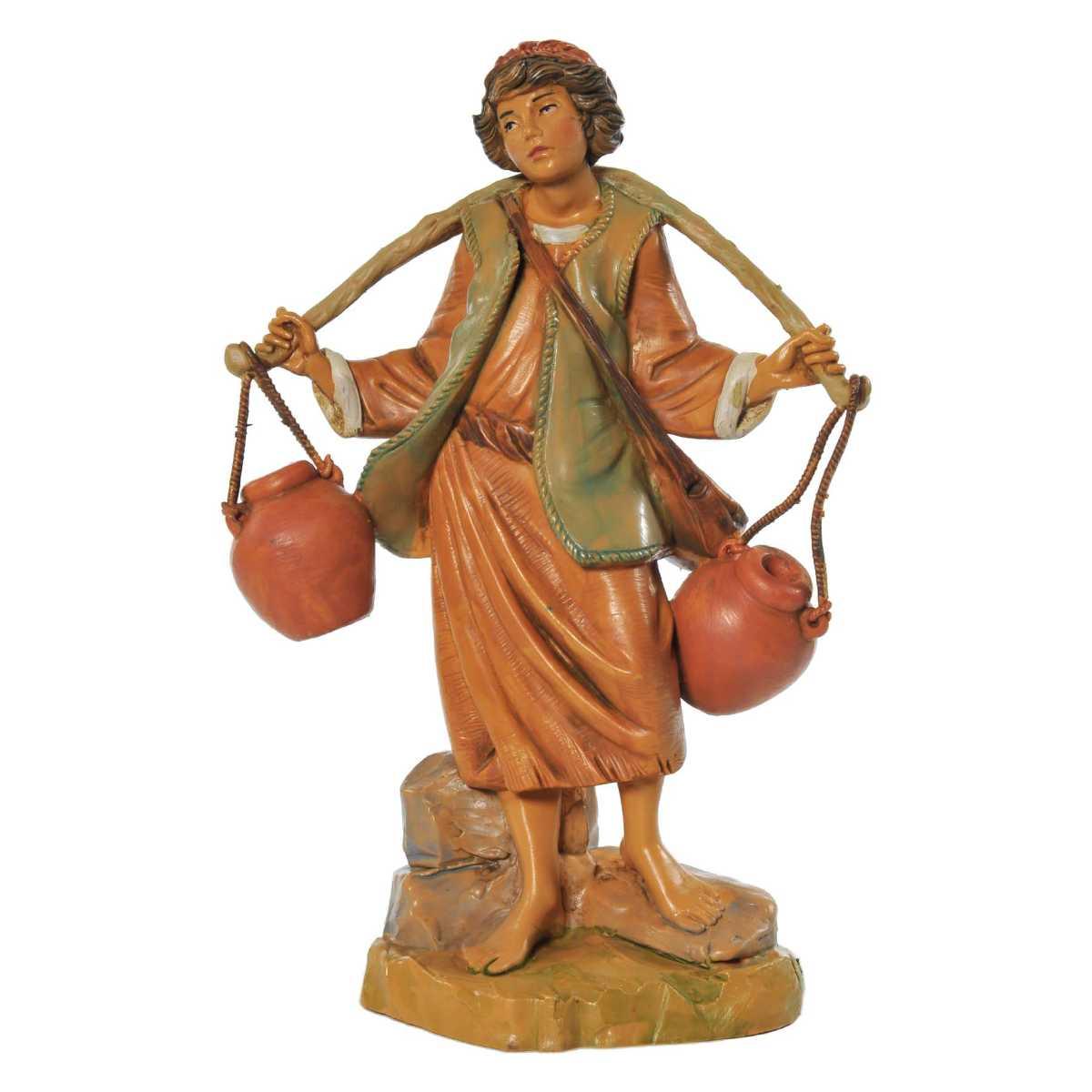 Statua cm.19 Pastore Acquaiolo con Secchi | Fontanini