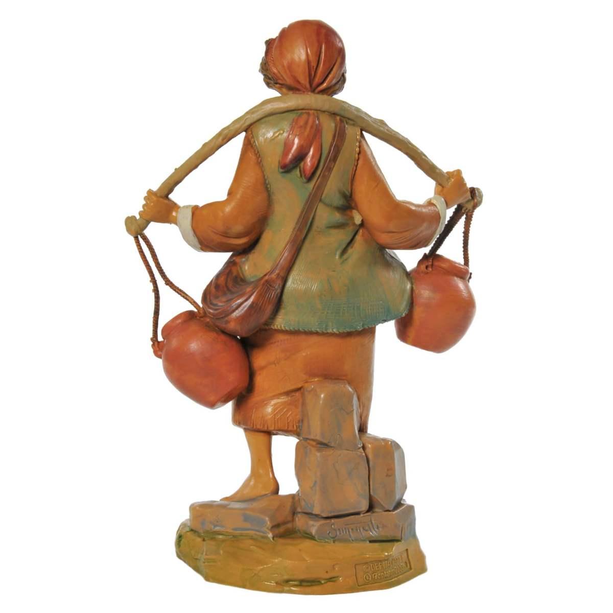 Statua cm.19 Pastore Acquaiolo con Secchi | Fontanini