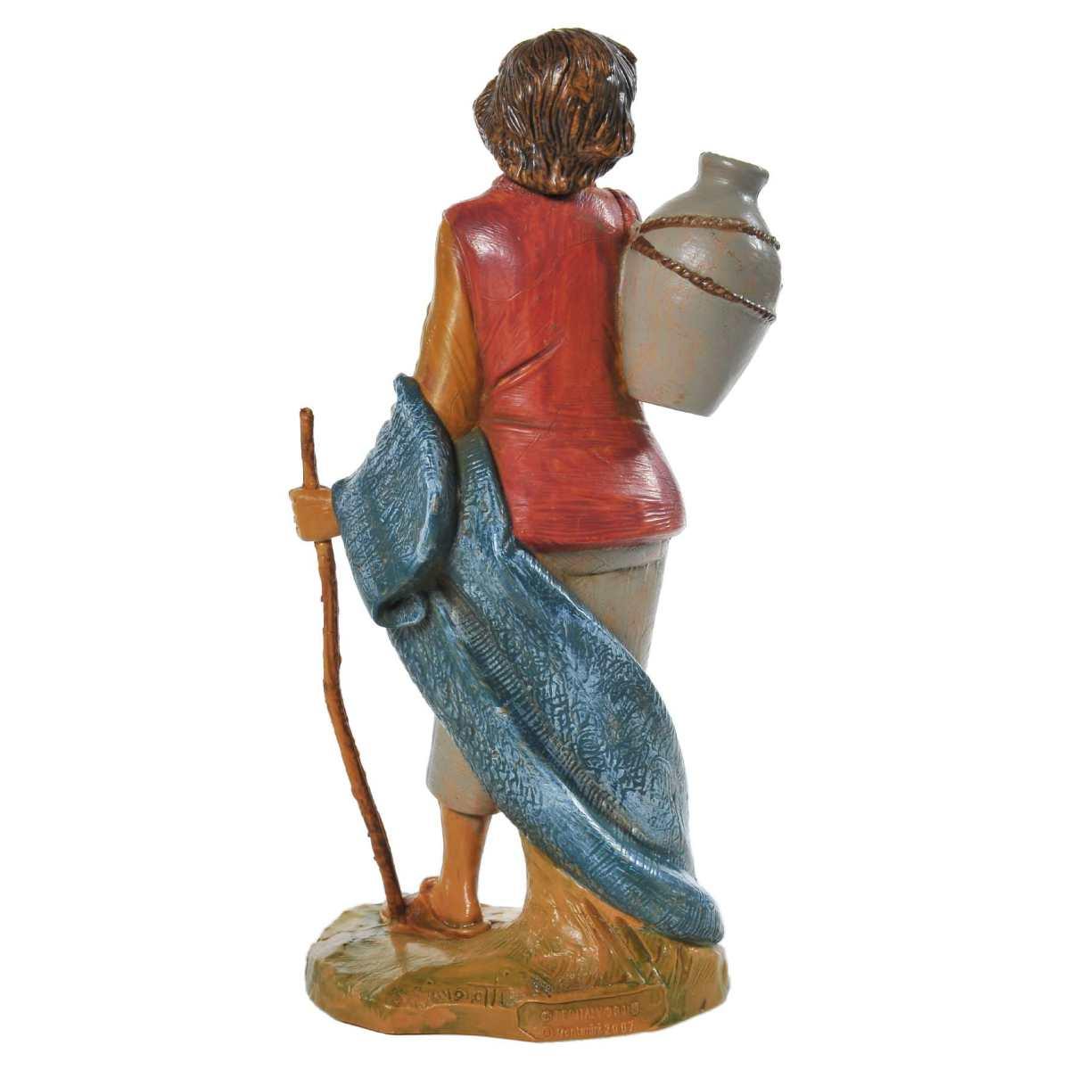 Statua cm.19 Pastore con Bastone e Anfora | Fontanini