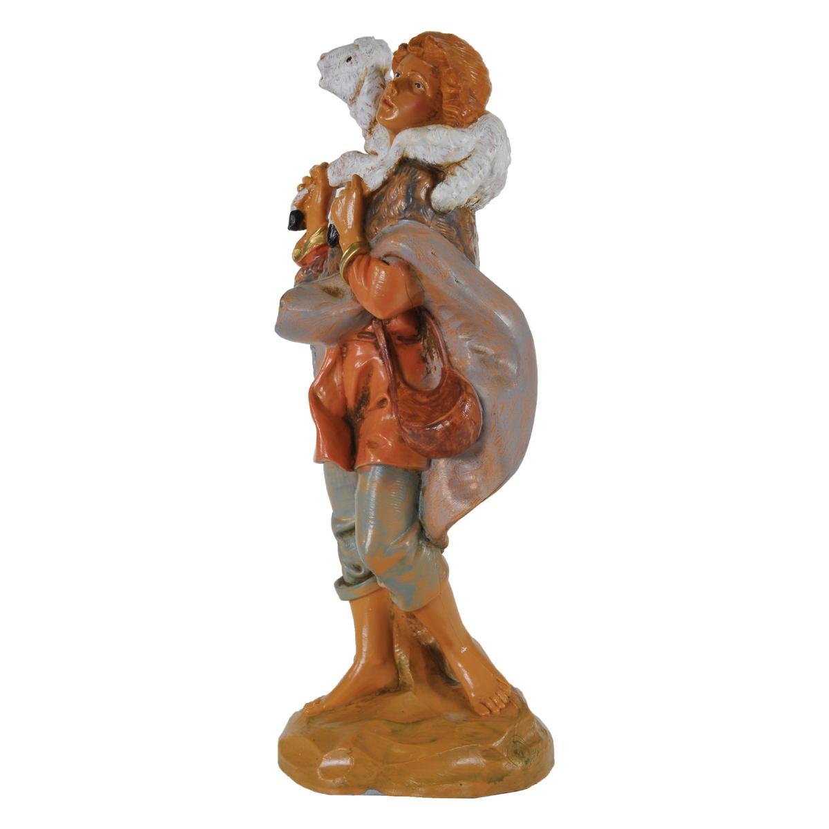 Statua cm.19 Pastore con Pecora sulle Spalle | Fontanini