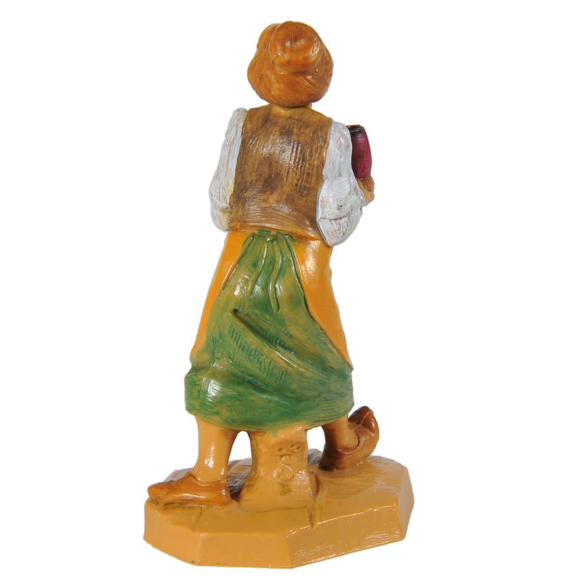 Statua cm.6,5 Pastorella con Vassoio | Fontanini