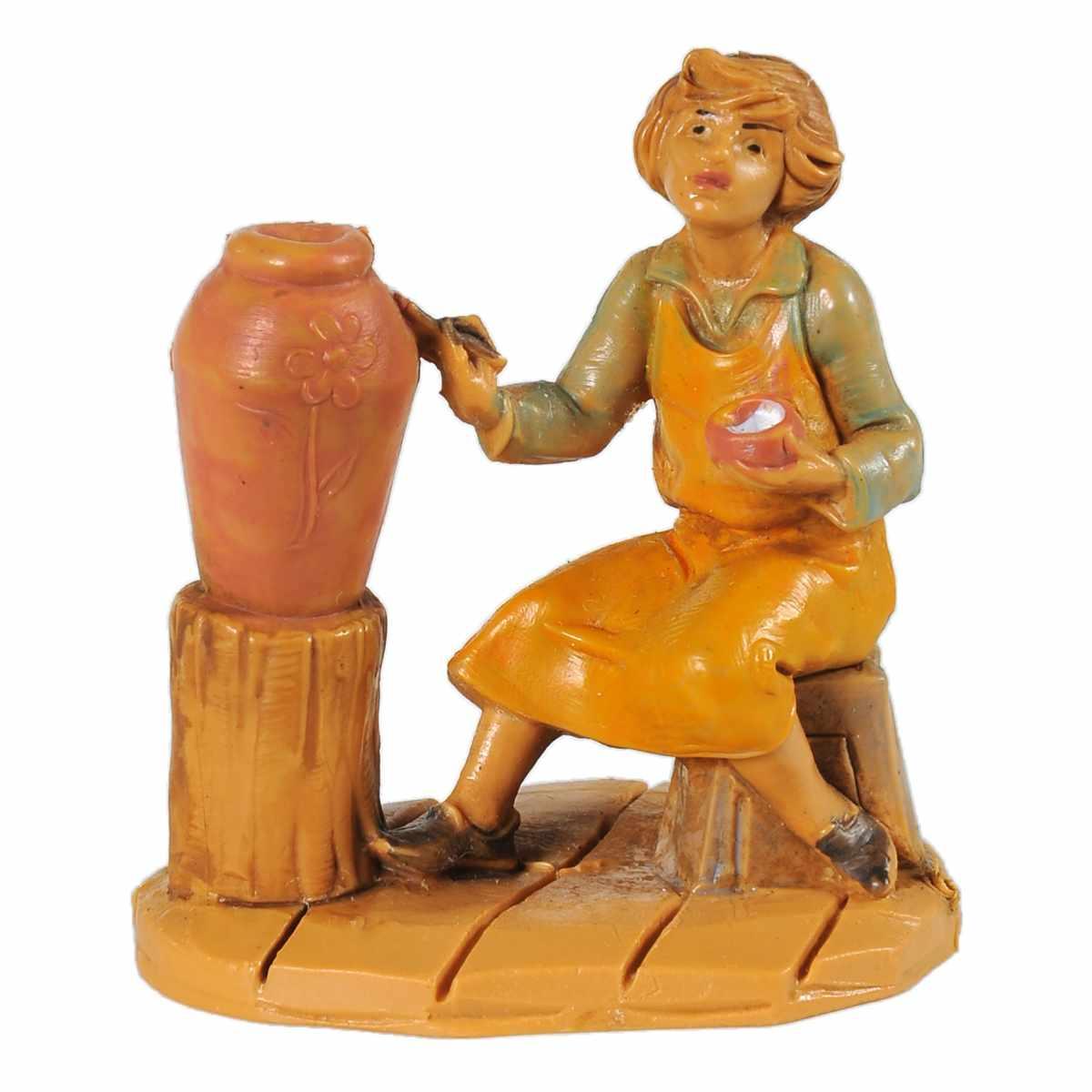 Statua cm.6,5 Pastore Vasaio | Fontanini