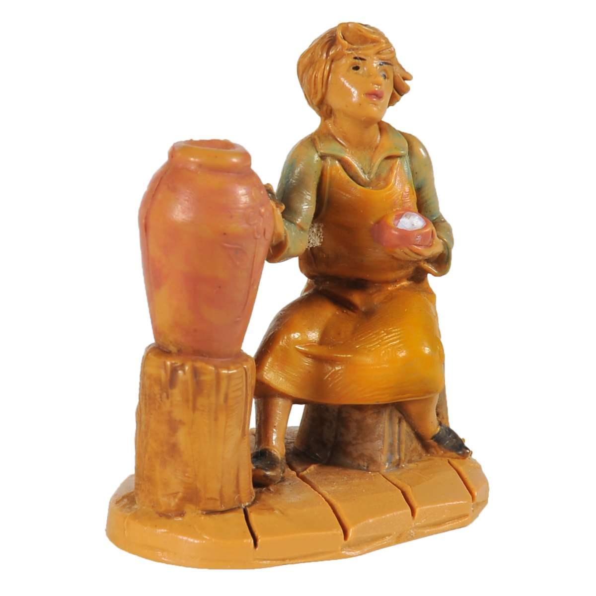 Statua cm.6,5 Pastore Vasaio | Fontanini