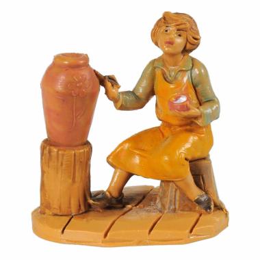 Statua cm.6,5 Pastore Vasaio | Fontanini