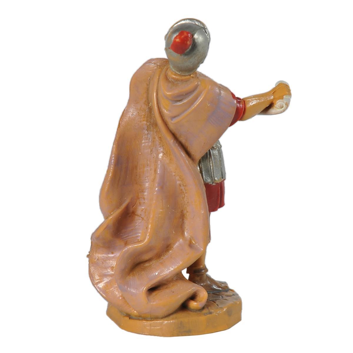 Statua presepe 6.5 cm soldato romano con pergamena