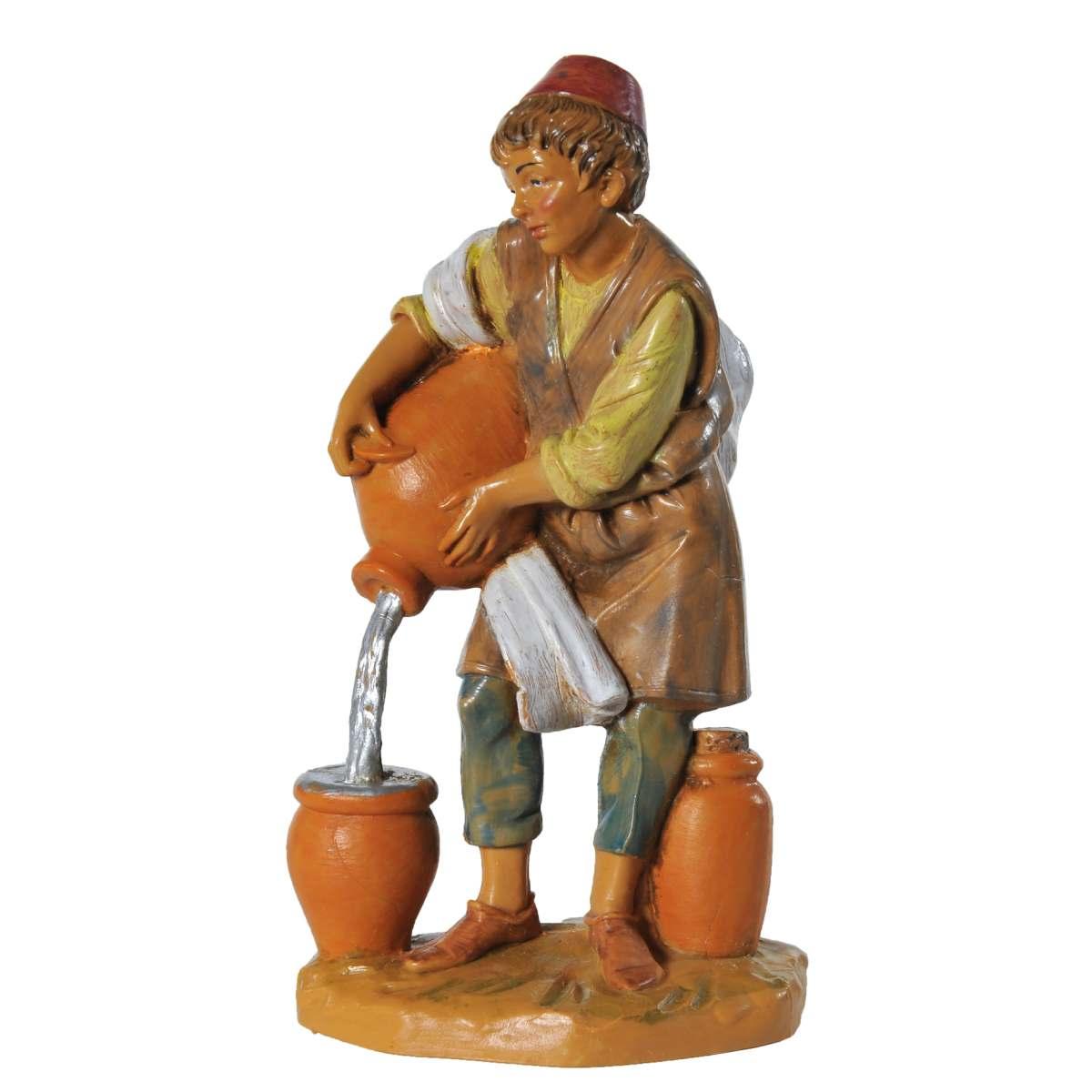 Statua cm.12 Pastore con Anfore | Fontanini