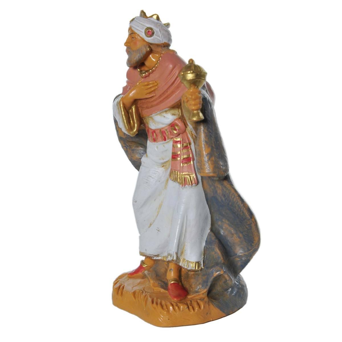 Statua presepe 12 cm re magio gaspare