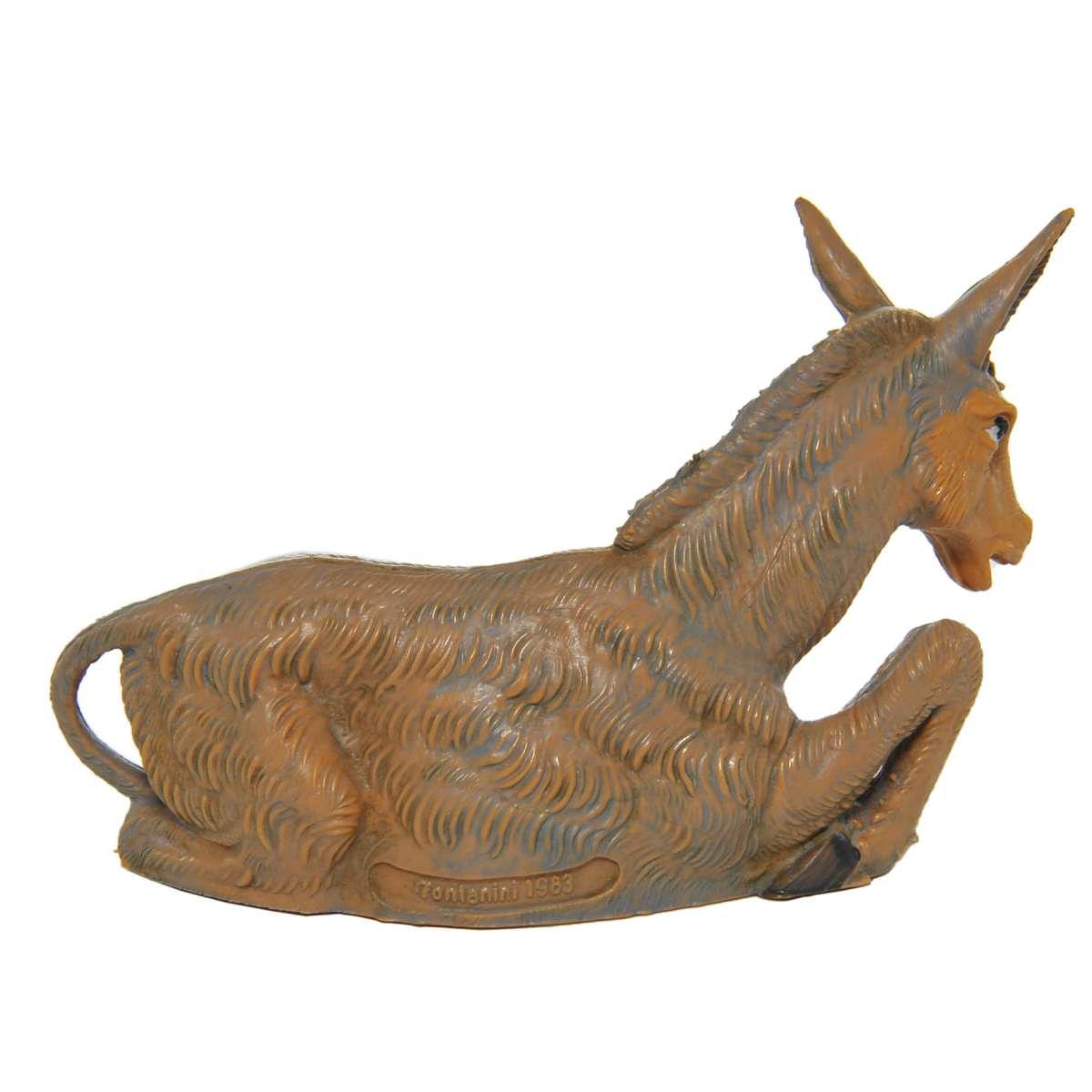 Statua cm.10 Asino Sdraiato | Fontanini
