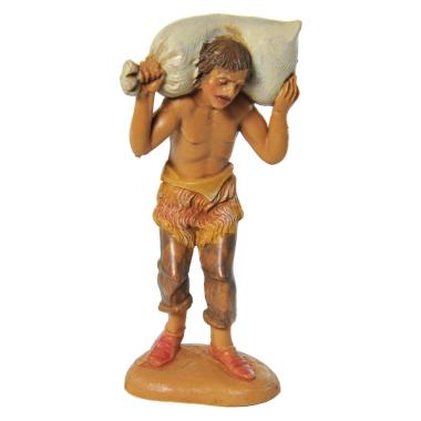 Statua cm.10 Pastore con Sacco in Spalla | Fontanini