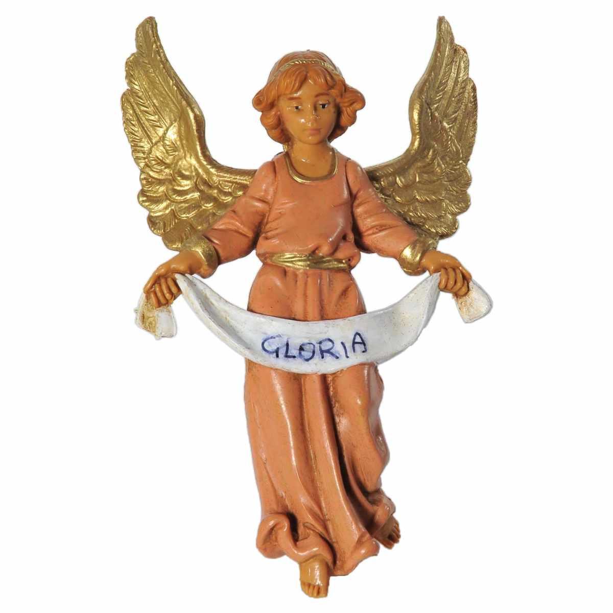 Statua cm.10 Angelo da Appendere con Abito Rosa cm.6x2xH10 | Fontanini