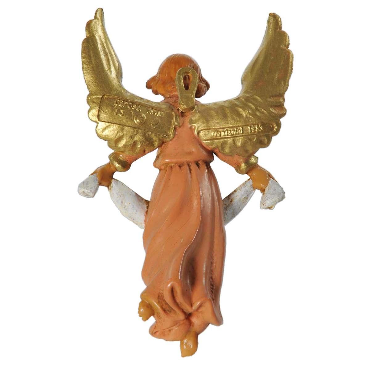 Statua cm.10 Angelo da Appendere con Abito Rosa cm.6x2xH10 | Fontanini