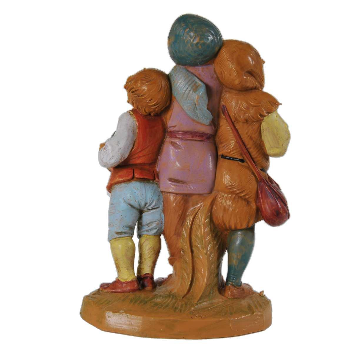 Statua presepe 12 cm coro bambini