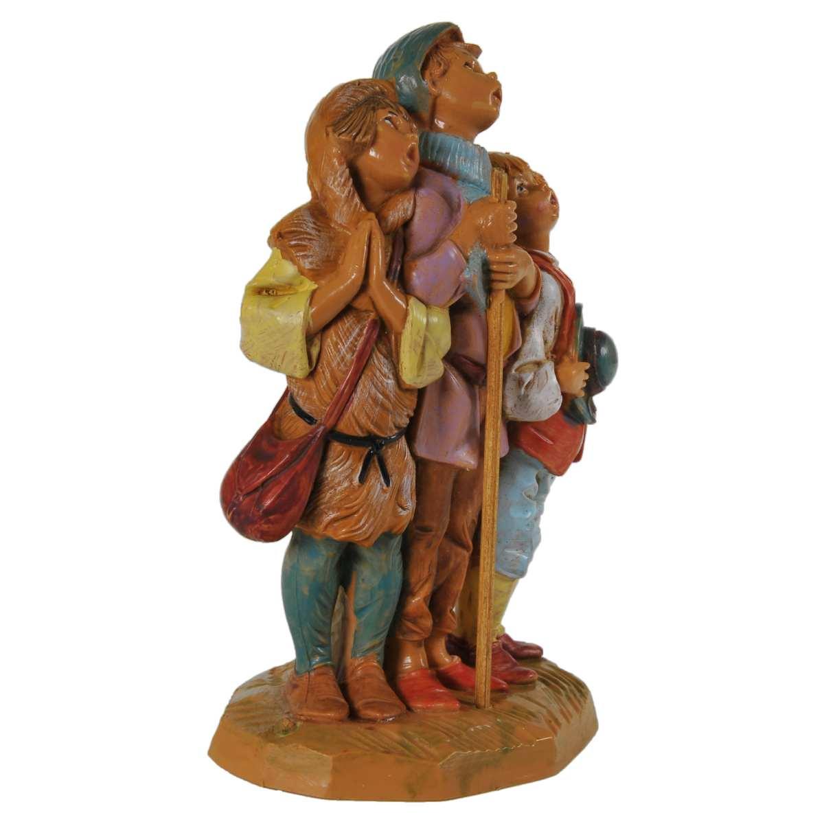 Statua presepe 12 cm coro bambini
