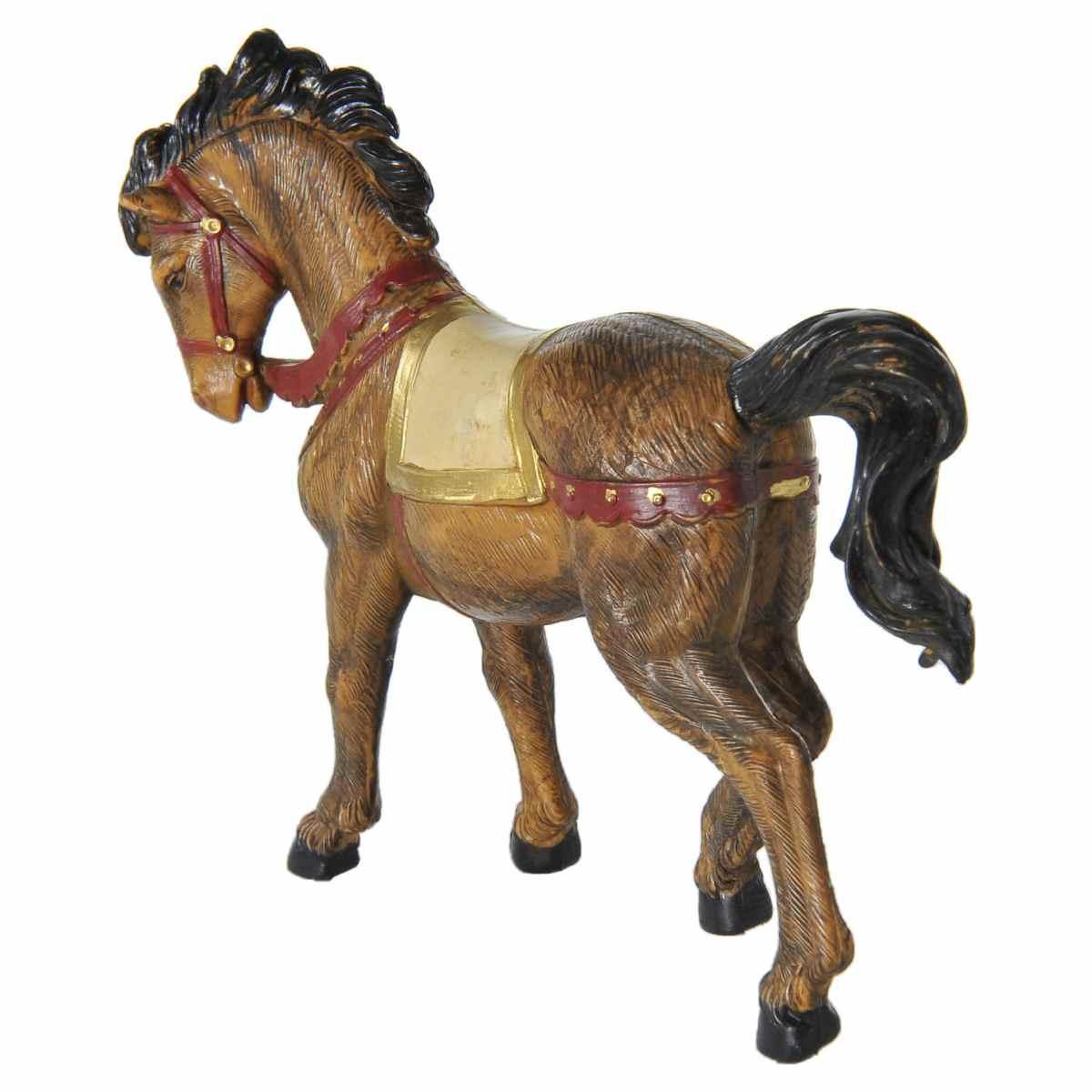 Statua cm.12 Cavallo Nero/Marrone | Fontanini