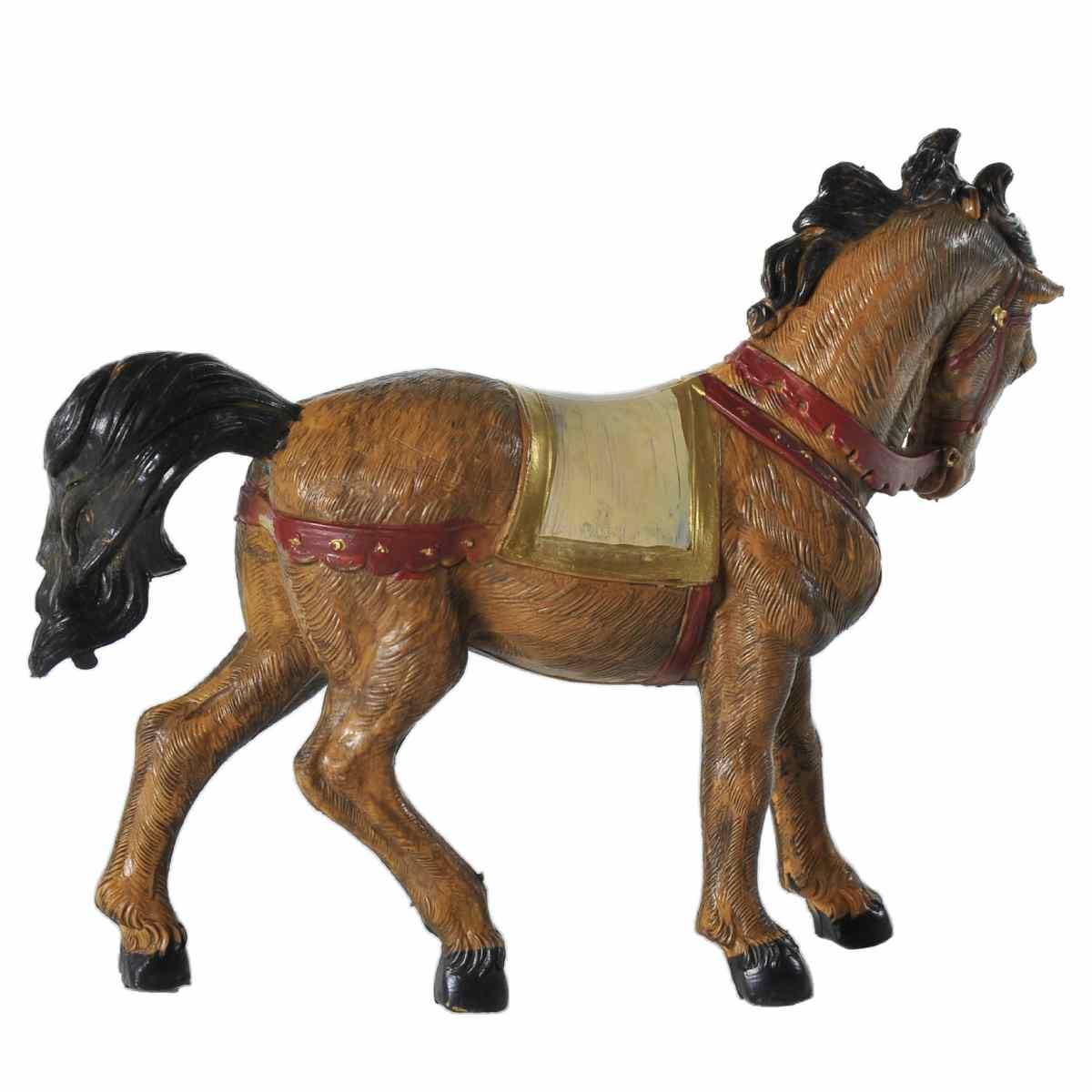 Statua cm.12 Cavallo Nero/Marrone | Fontanini