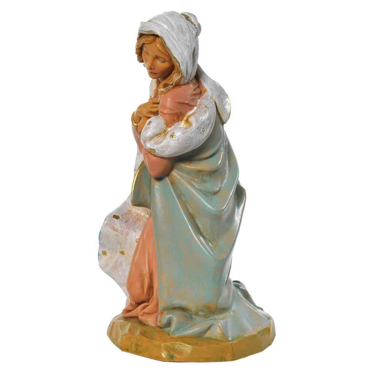 Statua presepe 19 cm madonna inginocchiata