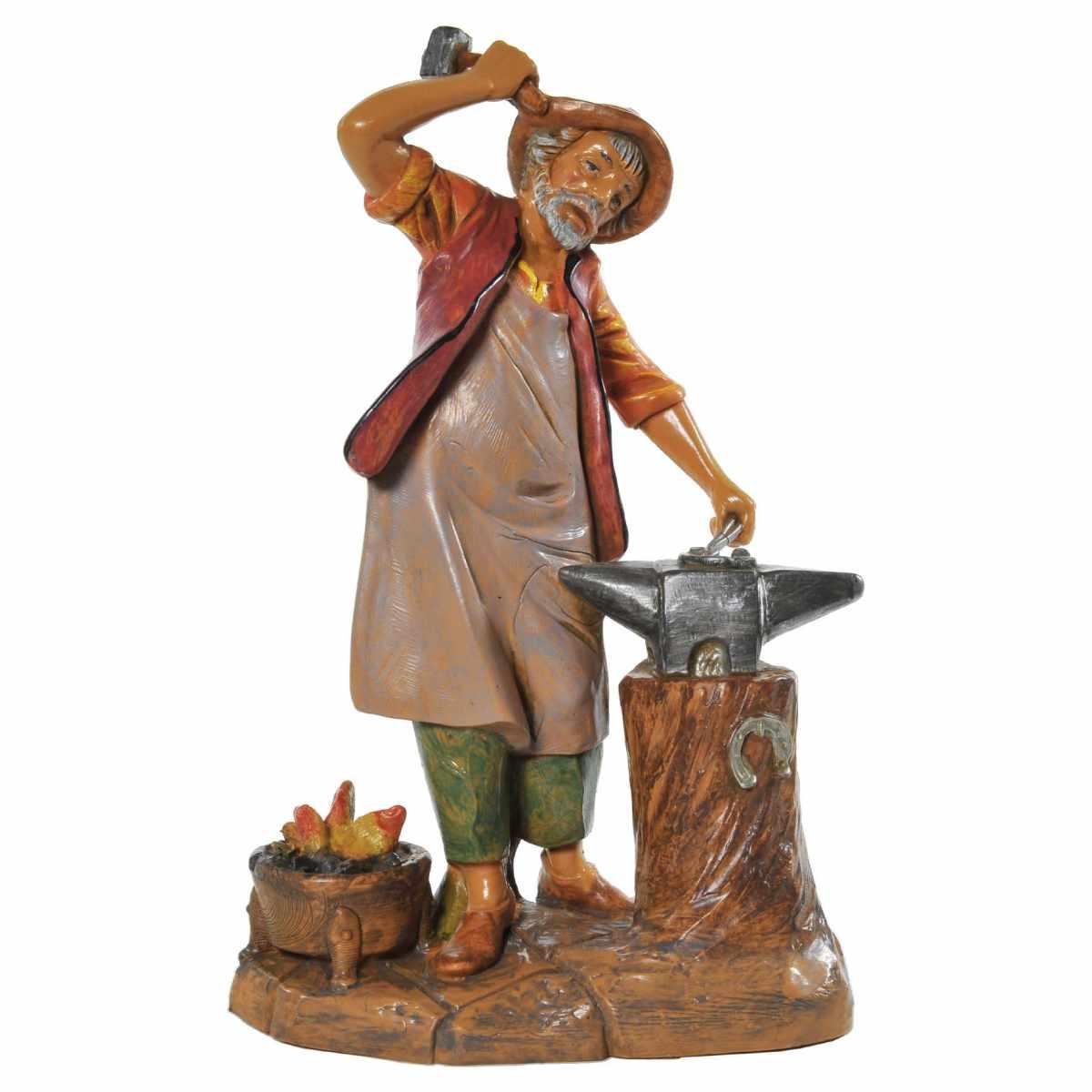 Statua cm.19 Fabbro con Banco Lavoro | Fontanini