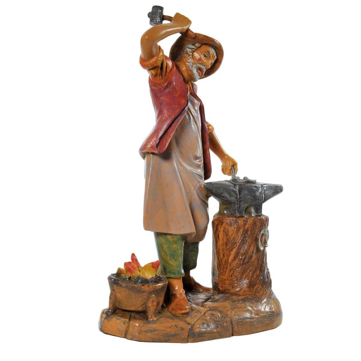 Statua cm.19 Fabbro con Banco Lavoro | Fontanini