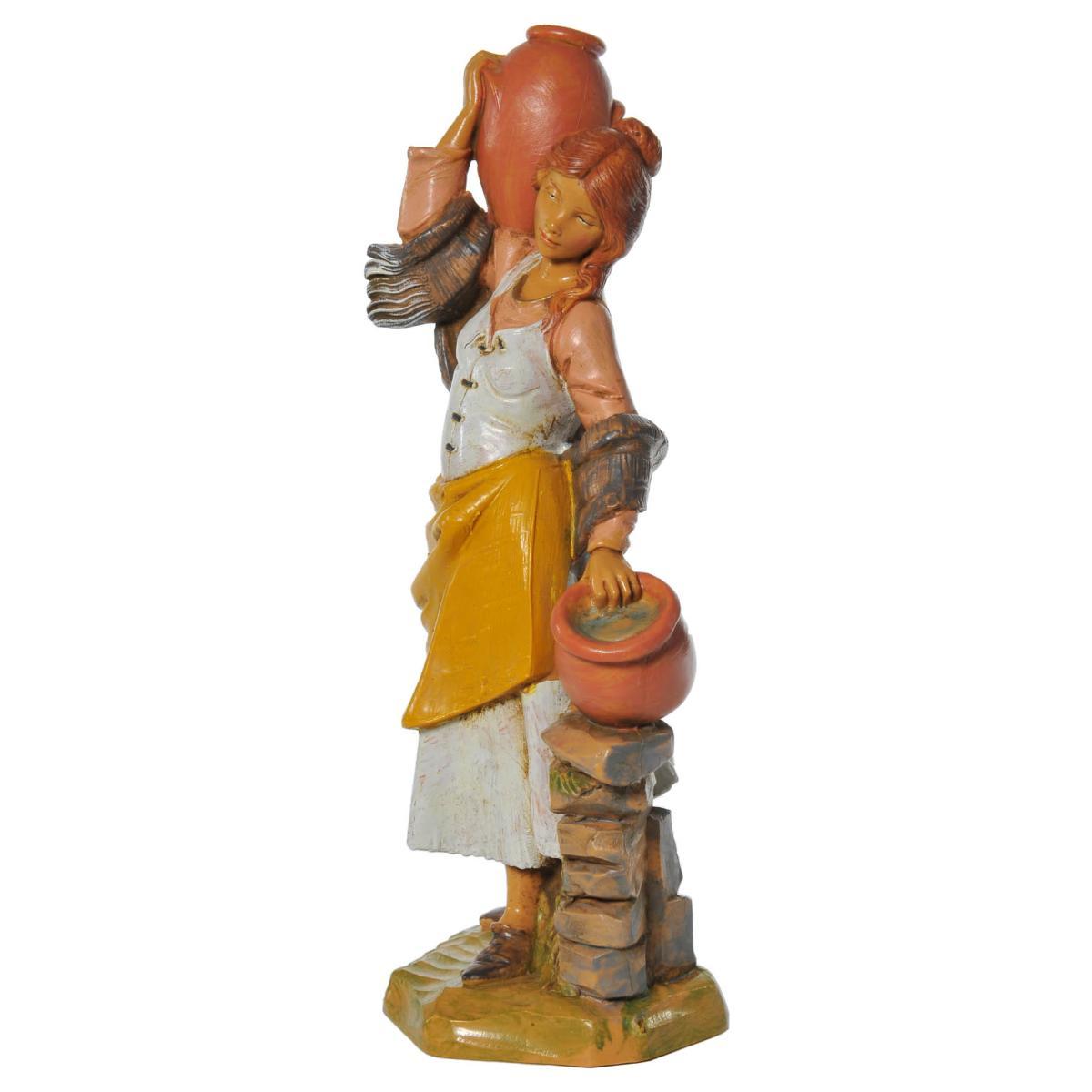 Statua cm.19 Pastorella con 2 Brocche | Fontanini