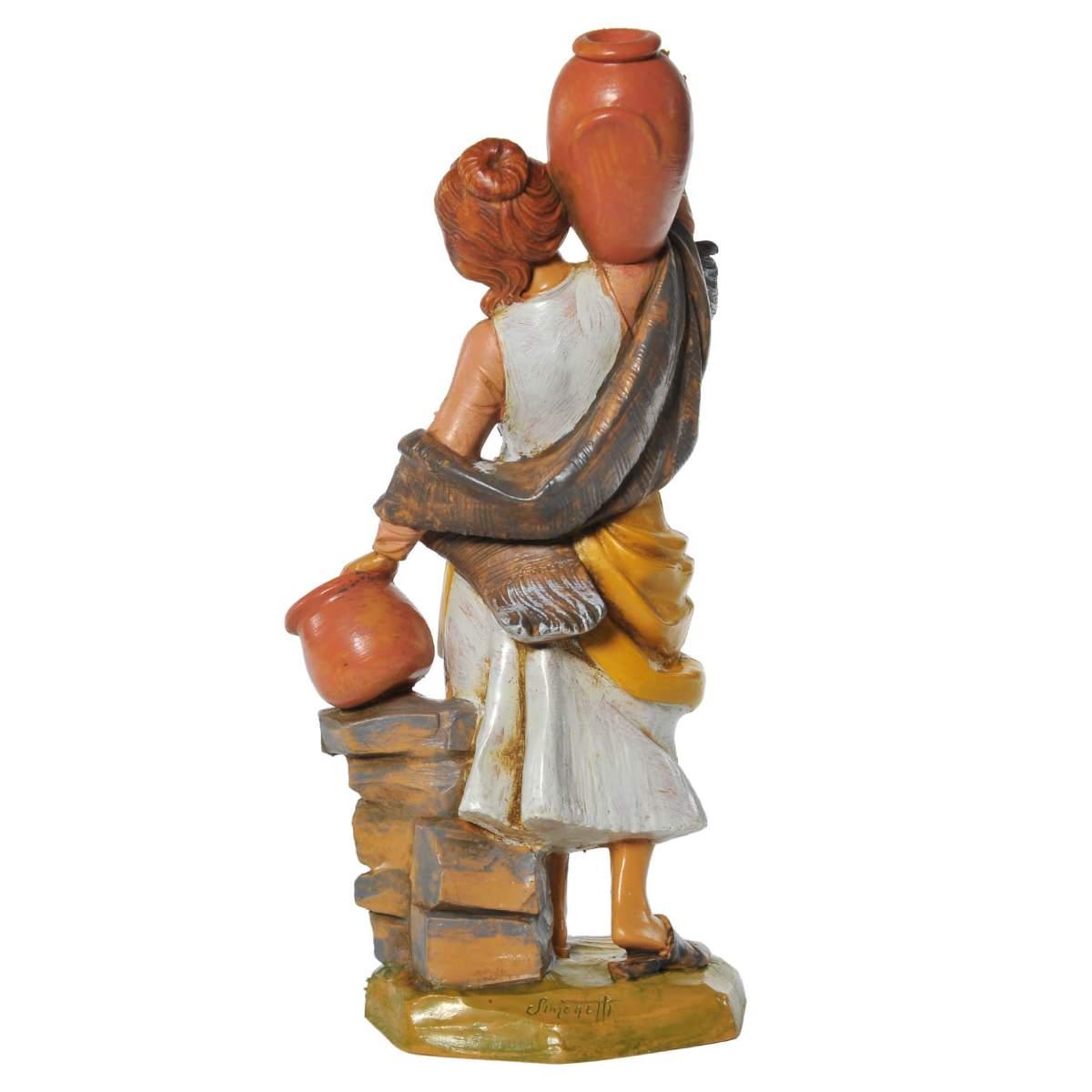 Statua cm.19 Pastorella con 2 Brocche | Fontanini