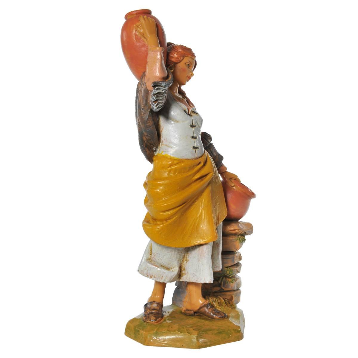 Statua cm.19 Pastorella con 2 Brocche | Fontanini