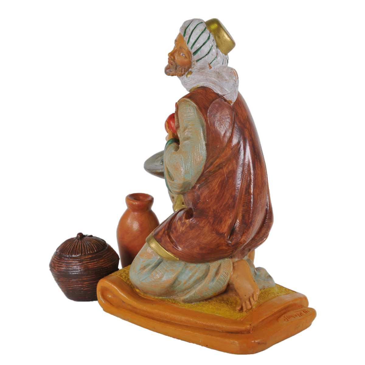 Statua cm.19 Pastore Inginocchiato con Tappeto | Fontanini