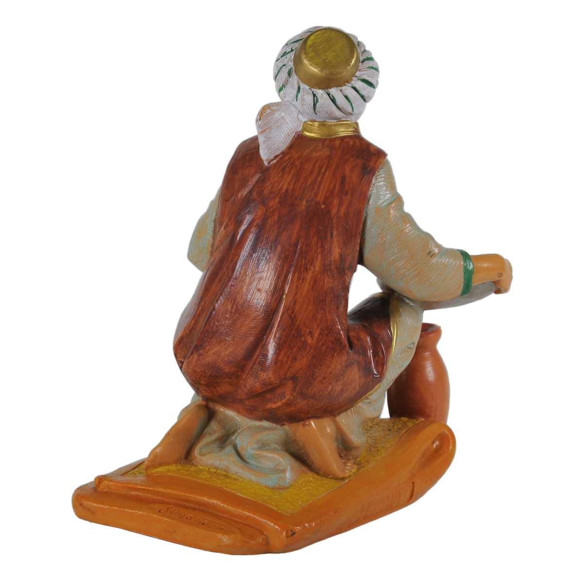 Statua cm.19 Pastore Inginocchiato con Tappeto | Fontanini