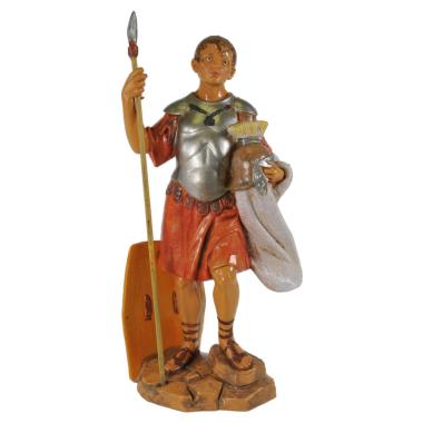 Statua cm.19 Soldato Romano con Scudo Pica e Elmo | Fontanini