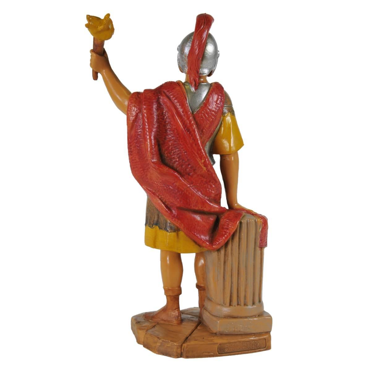 Statua cm.19 Soldato Romano con Fiaccola | Fontanini