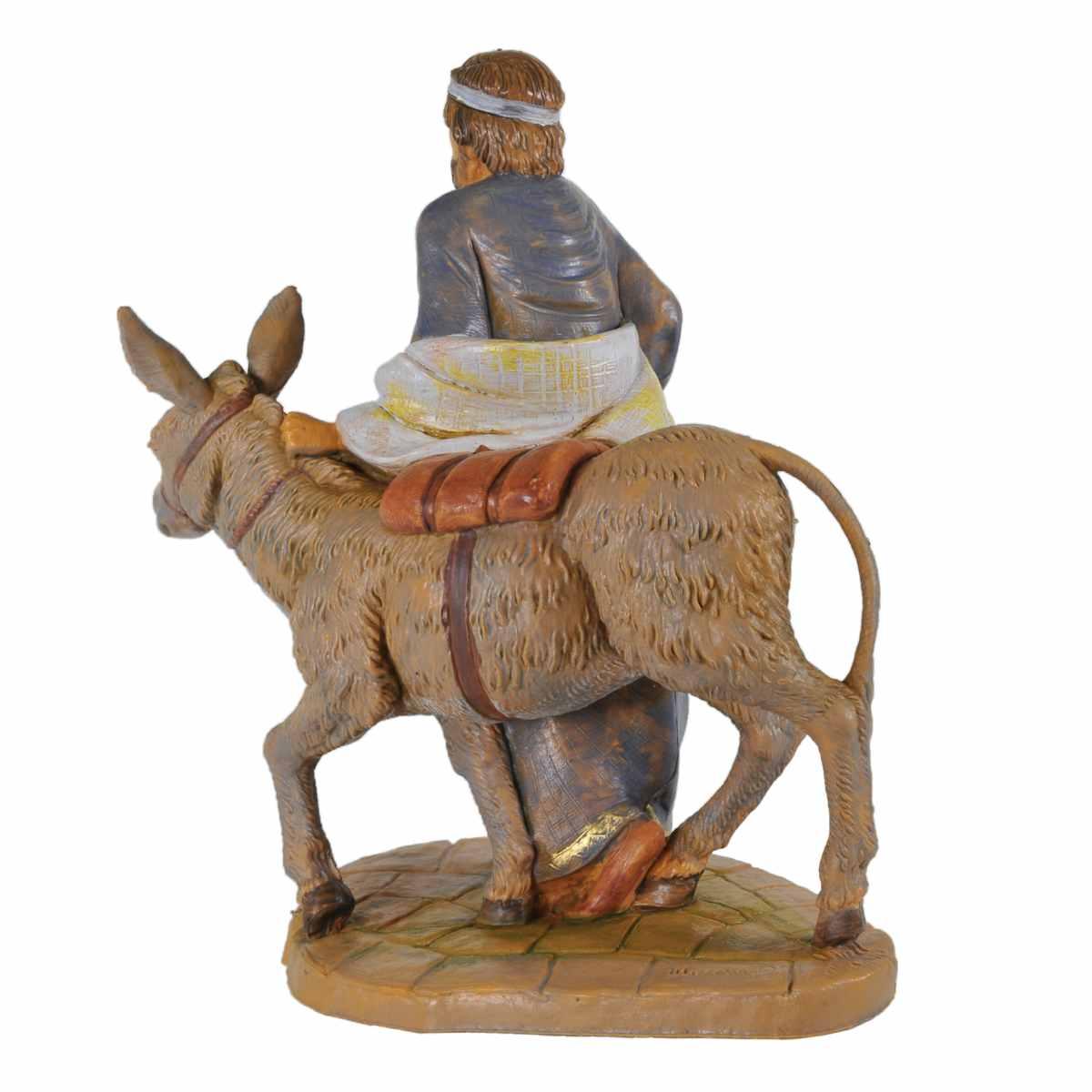 Statua cm.19 Pastore con Asino | Fontanini